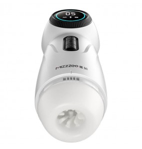 MizzZee - Space Thursting Heated Vibration Masturbator (Chargeable - White)